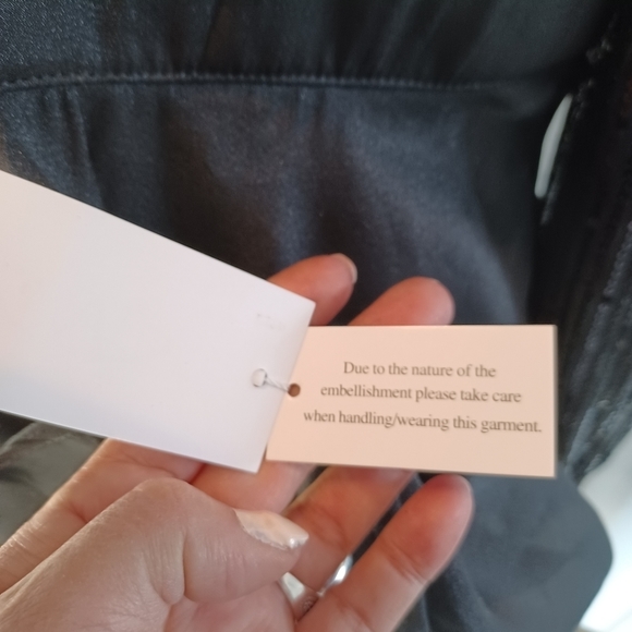 D&m Black Long Sleeved Sequined Dress - Picture 11 of 16